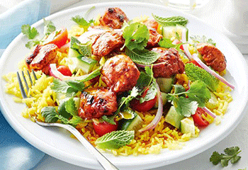 Tandoori Chicken + salad